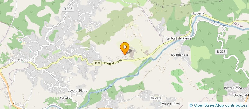 localisation de l'entreprise CASA PRUNELLI à BASTELICACCIA