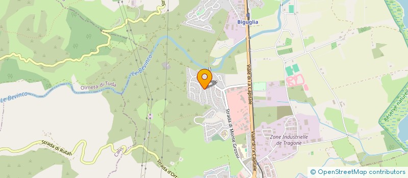 localisation de l'entreprise CASA QUATRO  BIGUGLIA