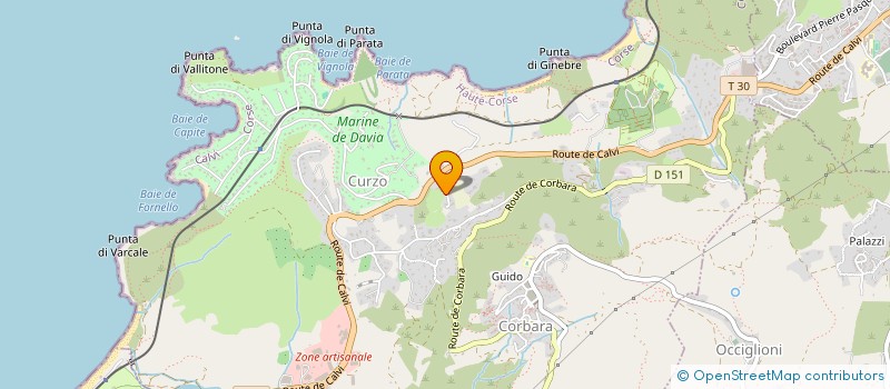 localisation de l'entreprise CASA REGINA à CORBARA