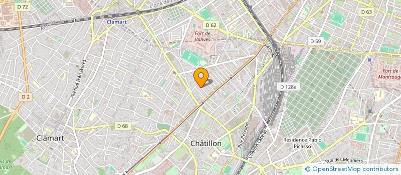 localisation de l'entreprise CASA RENOV'  CHATILLON