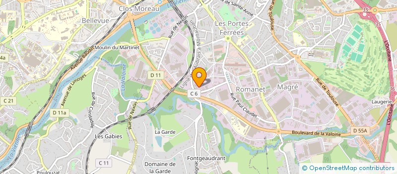 localisation de l'entreprise CASA REV à LIMOGES
