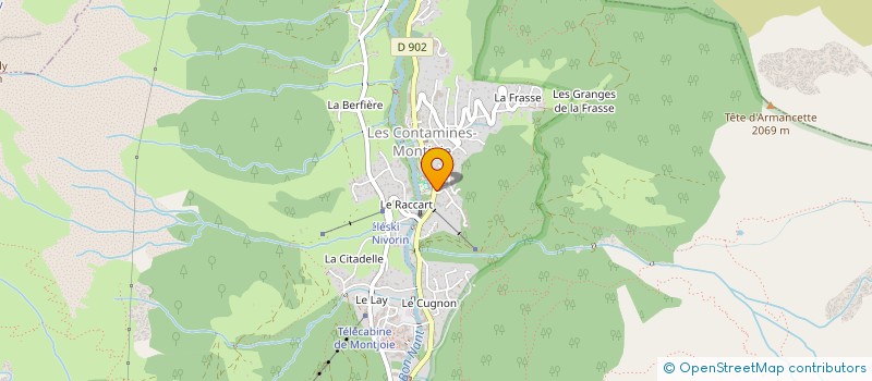 localisation de l'entreprise CASA ROCA  LES CONTAMINES-MONTJOIE