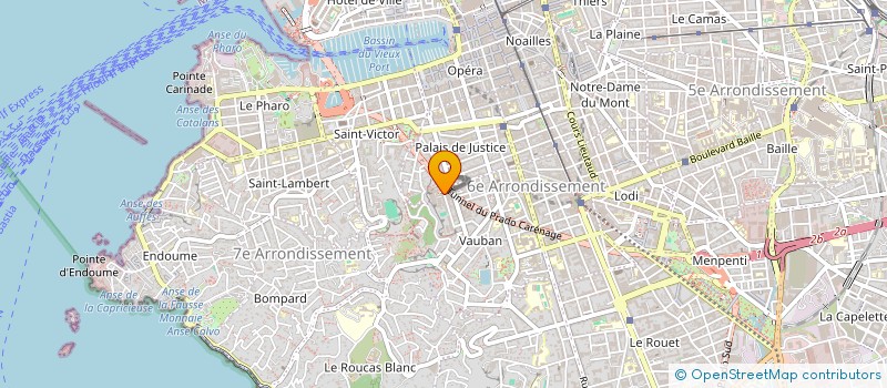 localisation de l'entreprise CASA RUBINI FOCACCERIA à MARSEILLE