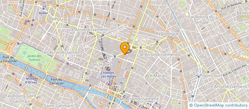 localisation de l'entreprise CASA SERVICES à PARIS
