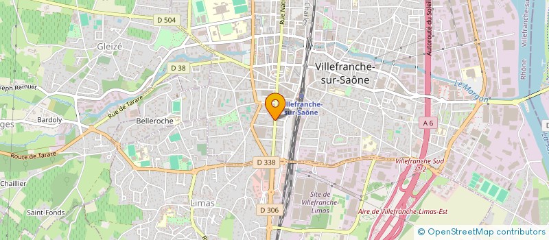 localisation de l'entreprise CASA SOLARI  VILLEFRANCHE-SUR-SAONE