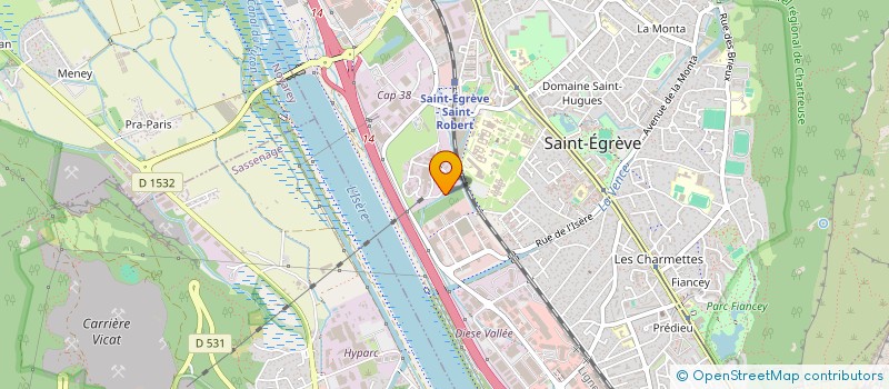 localisation de l'entreprise CASA STORES GRENOBLE à SAINT-EGREVE