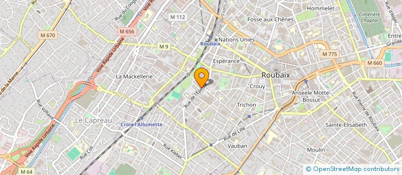 localisation de l'entreprise CASA TUNISIA  ROUBAIX