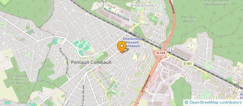 localisation de l'entreprise CASA VEGAS à PONTAULT-COMBAULT