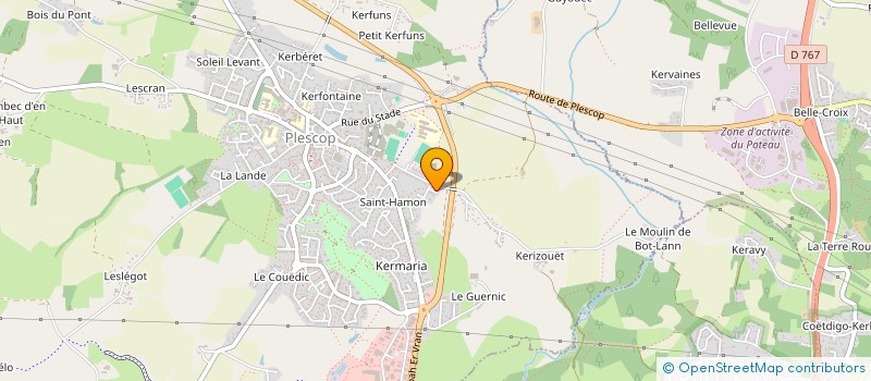 localisation de l'entreprise CASA ZIG ZAG  PLESCOP