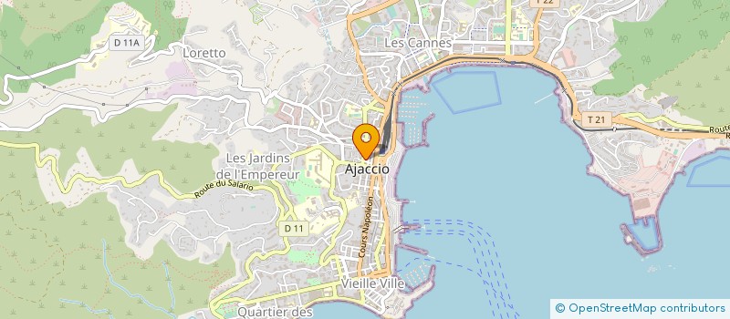 localisation de l'entreprise CASABATI à AJACCIO