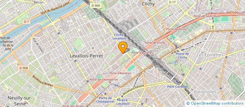 localisation de l'entreprise CASABELLA à LEVALLOIS-PERRET