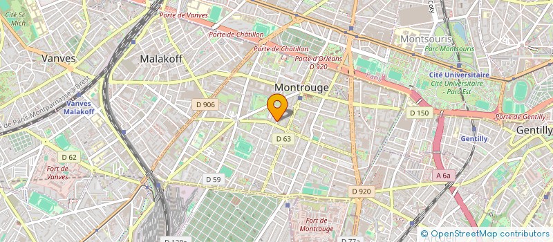 localisation de l'entreprise CASACA  MONTROUGE