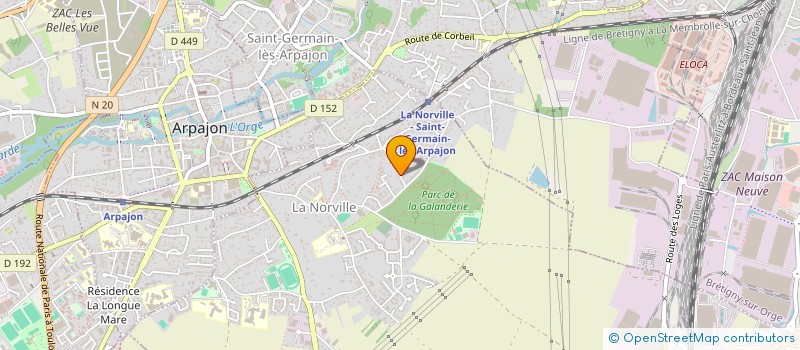 localisation de l'entreprise CASACCIO à ARPAJON