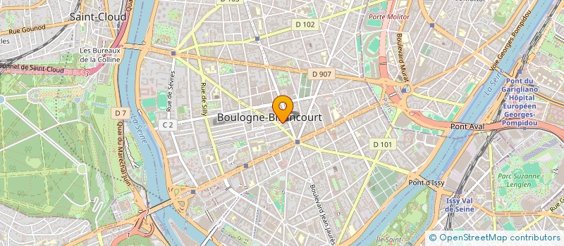 localisation de l'entreprise CASACLO GROUP S.A. à BOULOGNE-BILLANCOURT