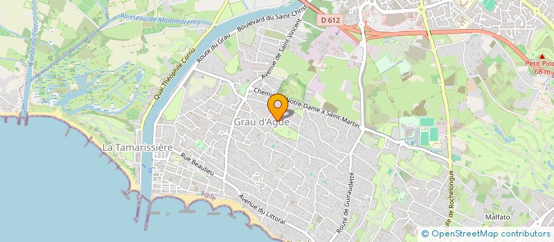 localisation de l'entreprise CASACO  AGDE