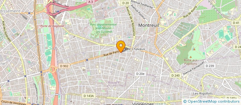 localisation de l'entreprise CASACOIFF à MONTREUIL