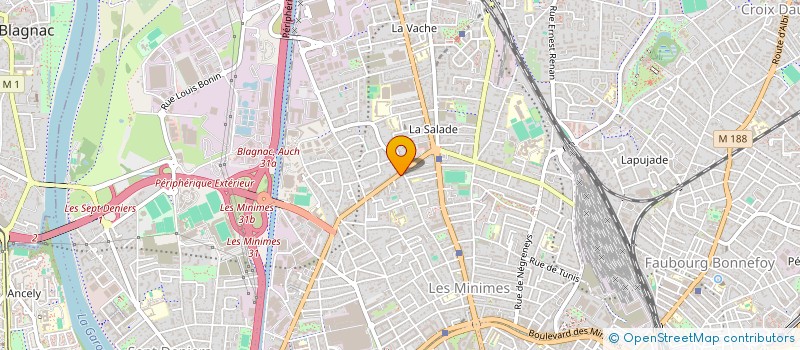 localisation de l'entreprise CASACOLOR à TOULOUSE