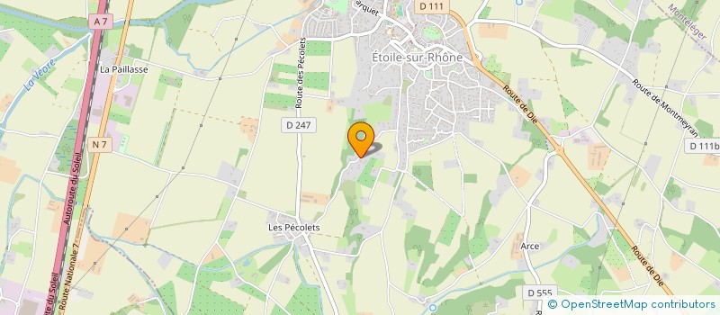 localisation de l'entreprise CASACORSICA  ETOILE-SUR-RHONE