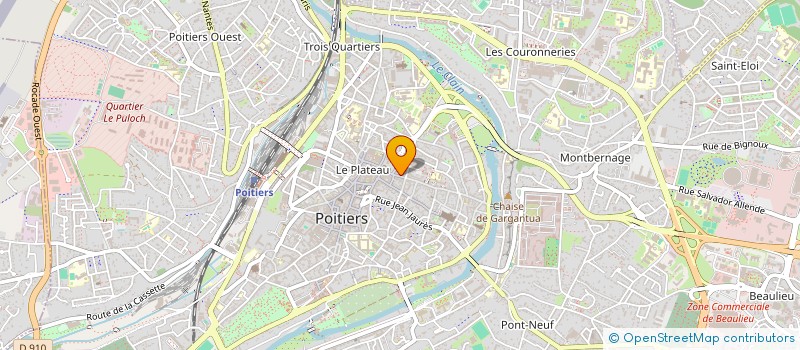 localisation de l'entreprise CASACREATION  POITIERS