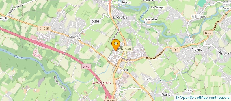 localisation de l'entreprise CASADELA  FILLINGES