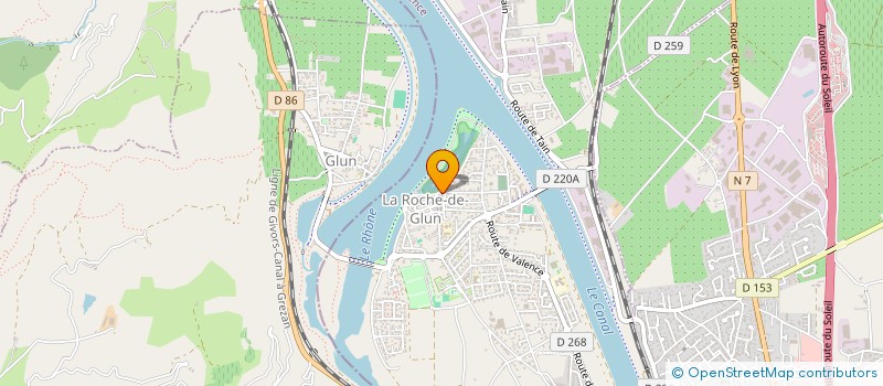 localisation de l'entreprise CASADOM F.C.  LA ROCHE-DE-GLUN