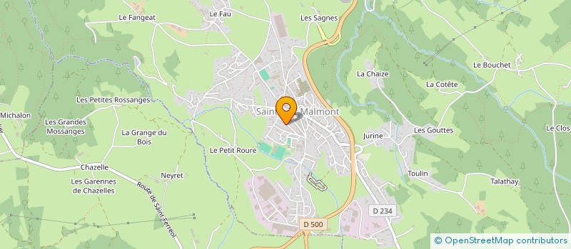 localisation de l'entreprise CASAFINI  SAINT-JUST-MALMONT