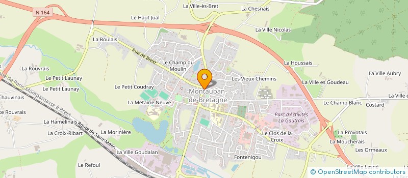 localisation de l'entreprise CASAGAUDI  MONTAUBAN-DE-BRETAGNE