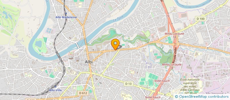 localisation de l'entreprise CASAGRANDE IMMOBILIER à ALBI