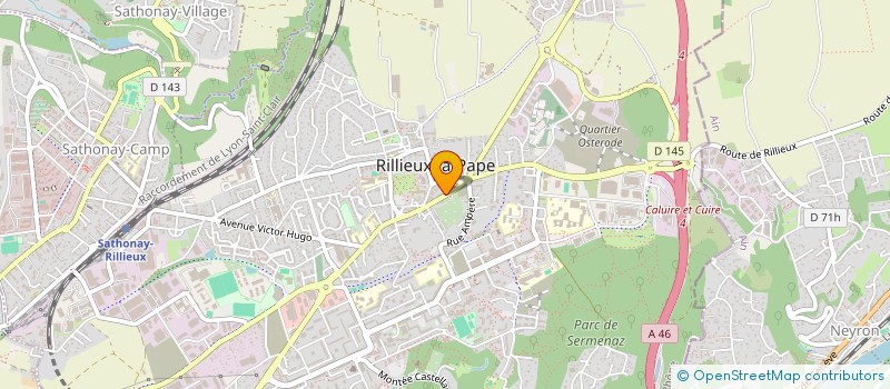 localisation de l'entreprise CASAGRANDE PERE & FILS CARROSSERIE INDUS  RILLIEUX-LA-PAPE