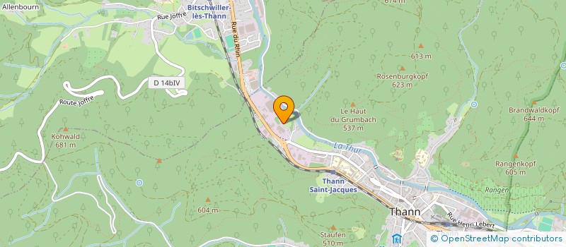 localisation de l'entreprise CASAL DIFFUSION à THANN