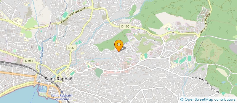 localisation de l'entreprise CASALF  SAINT-RAPHAEL