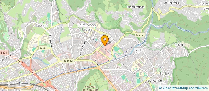 localisation de l'entreprise CASALI DECORATION à SAINT-ALBAN-LEYSSE