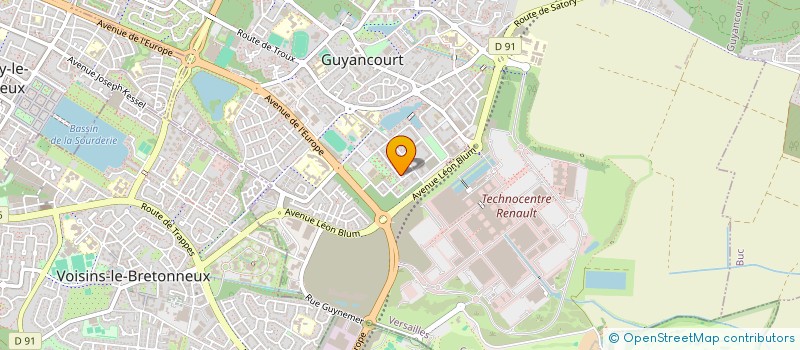 localisation de l'entreprise CASALINA  GUYANCOURT