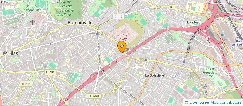 localisation de l'entreprise CASALOJE PCS à ROMAINVILLE