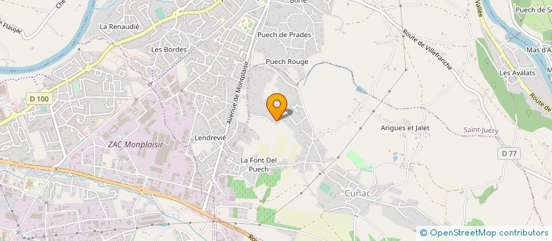 localisation de l'entreprise CASALOTI  CUNAC