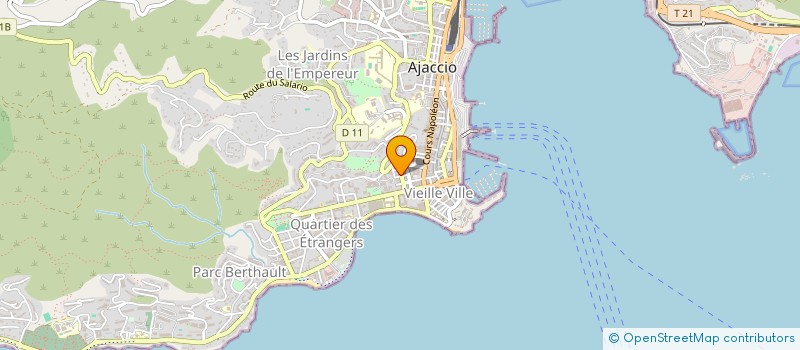 localisation de l'entreprise CASALUNA à AJACCIO