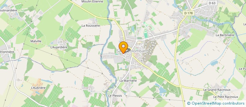 localisation de l'entreprise CASAM à SAINT-COLOMBAN