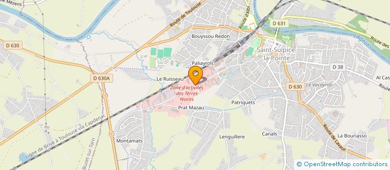 localisation de l'entreprise CASAMAG  SAINT-SULPICE-LA-POINTE