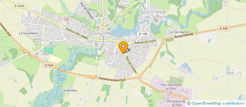 localisation de l'entreprise CASAMAT  TALMONT-SAINT-HILAIRE