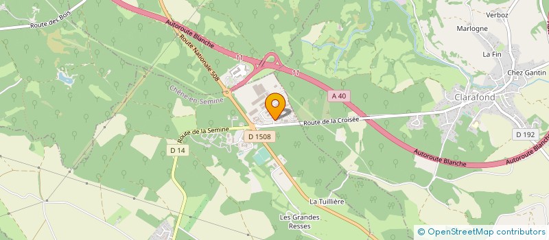 localisation de l'entreprise CASANET à CHENE-EN-SEMINE
