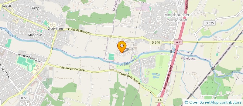 localisation de l'entreprise CASANEX  MONTBOUCHER-SUR-JABRON