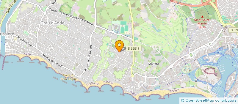 localisation de l'entreprise CASANO  AGDE