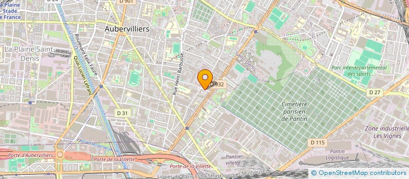 localisation de l'entreprise CASANOVA  AUBERVILLIERS