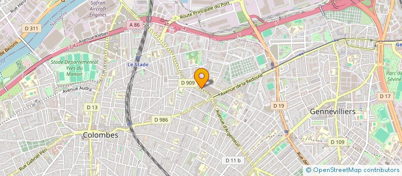 localisation de l'entreprise CASANOVA à COLOMBES