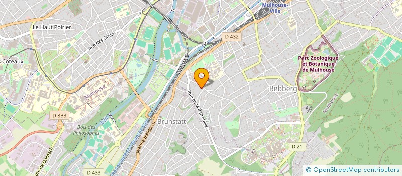 localisation de l'entreprise CASANOVA  MULHOUSE