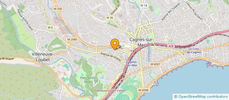 localisation de l'entreprise CASANOVA A.R. à CAGNES-SUR-MER