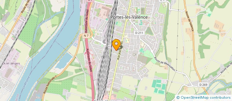 localisation de l'entreprise CASANOVA BAT & INDUSTRIE  PORTES-LES-VALENCE