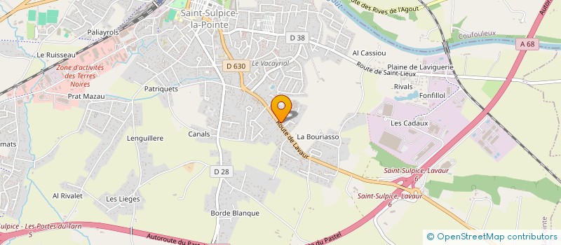 localisation de l'entreprise CASANOVA-GALLET  SAINT-SULPICE-LA-POINTE
