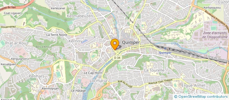 localisation de l'entreprise CASANOVE  QUIMPER