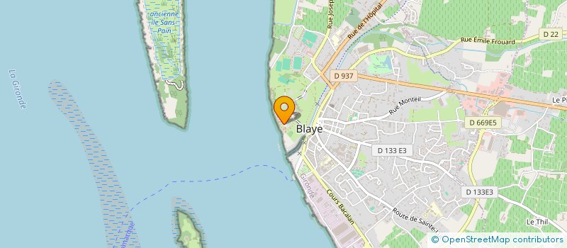 localisation de l'entreprise CASAPORT à BLAYE